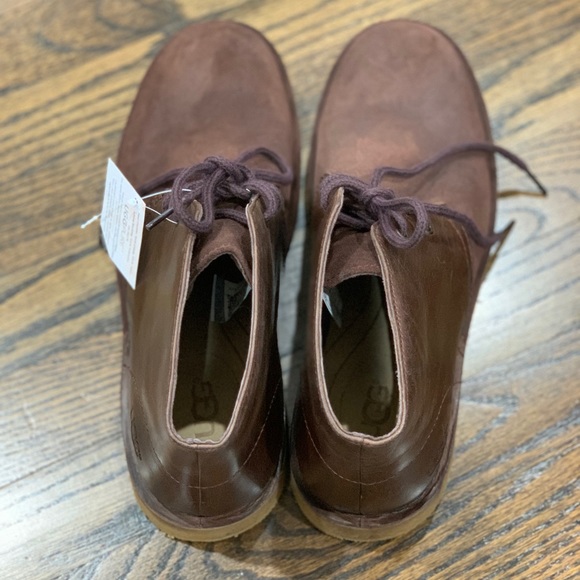 New Men’s Ugg Leighton Shoes Dark Brown Size 8.5 - Picture 4 of 15
